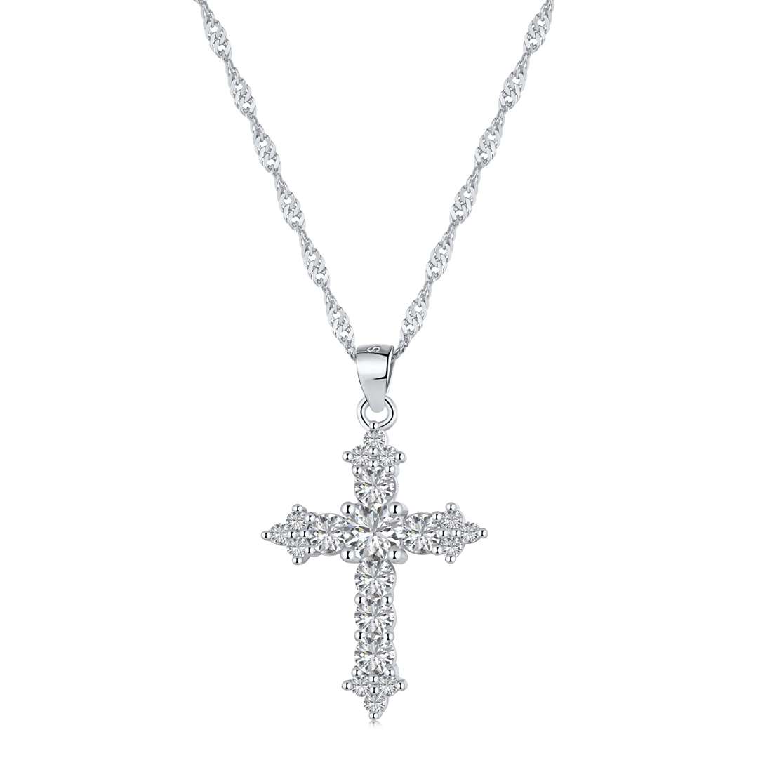 [AuraEcho]Delicate Cross Shape Necklace