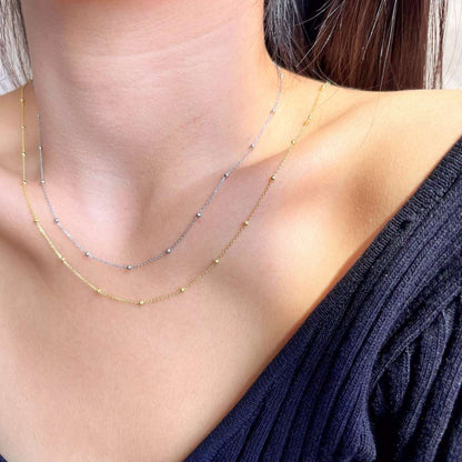 [AuraEcho]Small Bead Clavicle Chain Simple Necklace