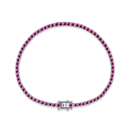 [AuraEcho]Dazzling Colorful Round Cut Daily Bracelet
