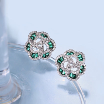 [AuraEcho]Exquisite Flower Shape Daily Earrings