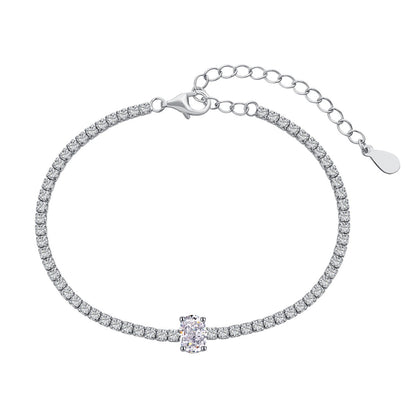 [AuraEcho]0.75 Carat Exquisite Oval Cut Daily Bracelet