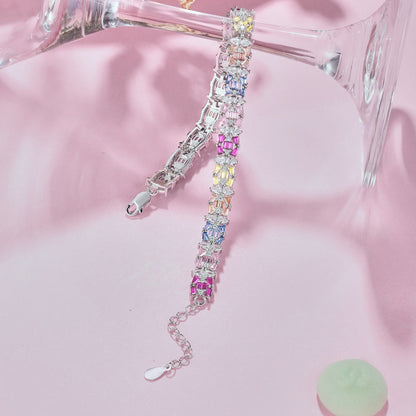 [AuraEcho]Delicate Colorful Multi Cut Party Bracelet