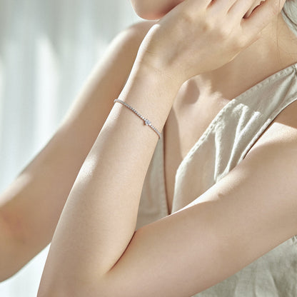 [AuraEcho]0.5 Carat Elegant Romantic Heart Shape Lover Bracelet