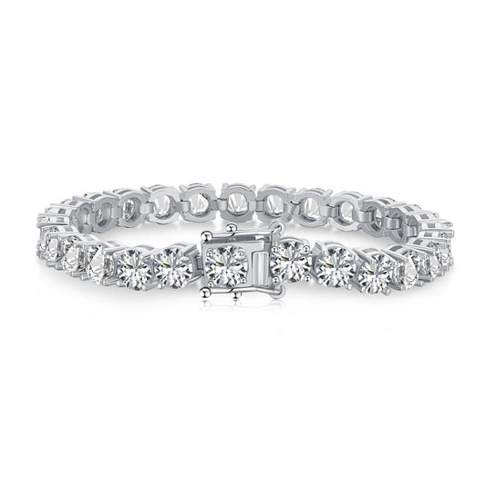 [AuraEcho]0.75 Carat Dazzling Round Cut Wedding Bracelet