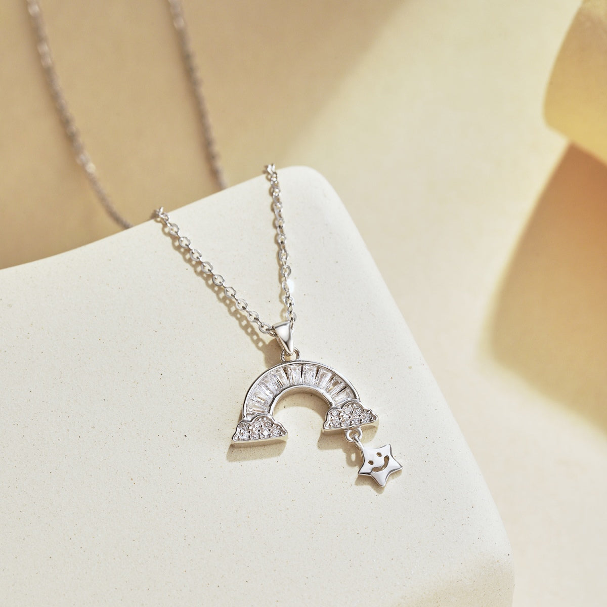 [AuraEcho]Unique Rainbow Star Necklace