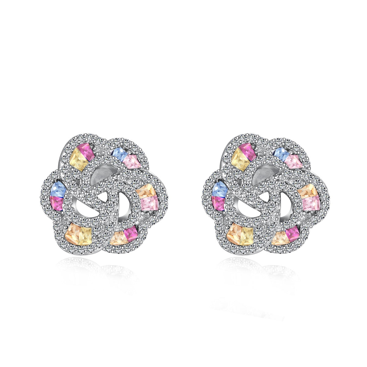 [AuraEcho]Exquisite Flower Shape Daily Earrings