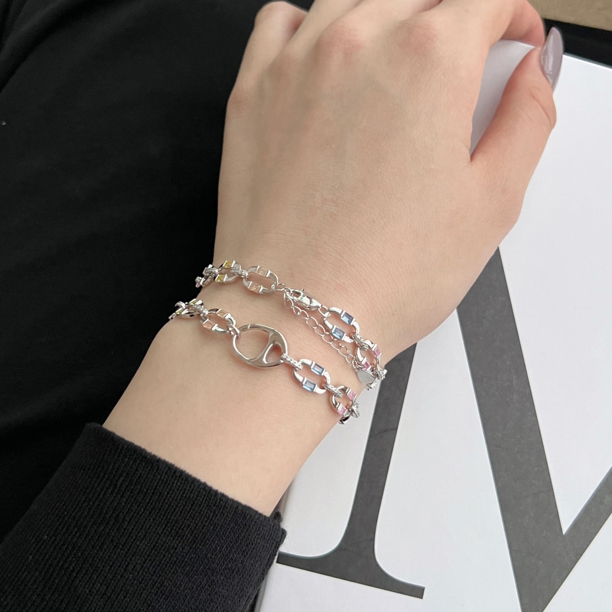 [AuraEcho]Dazzling Colorful Daily Bracelet