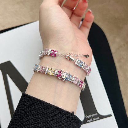 [AuraEcho]Delicate Colorful Multi Cut Party Bracelet