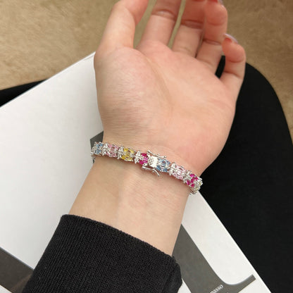[AuraEcho]Delicate Colorful Multi Cut Party Bracelet