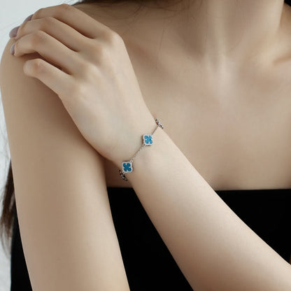 [AuraEcho]Four-Leaf Clover Exquisite Bracelet