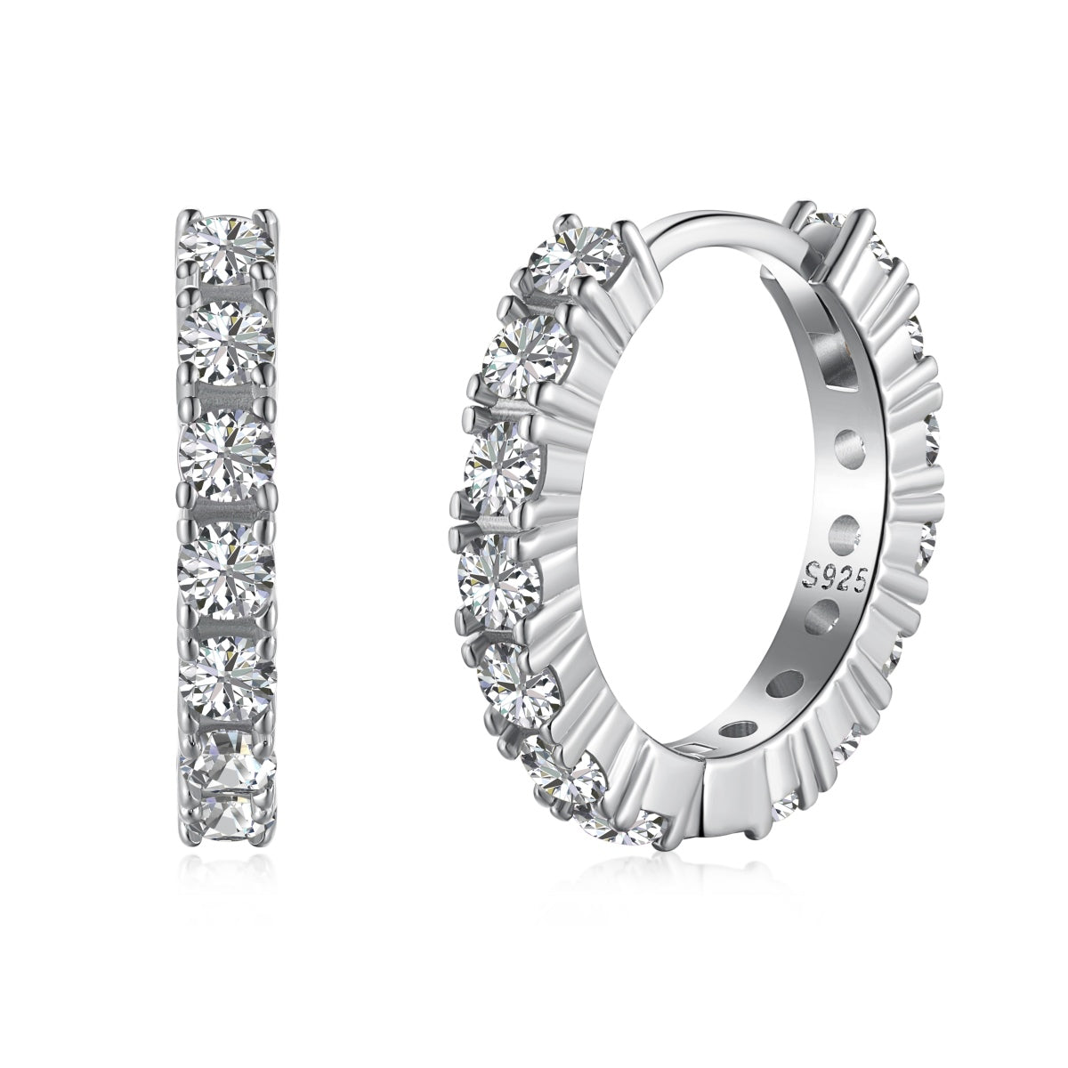 [AuraEcho]Radiant Colorful Round Cut Earrings