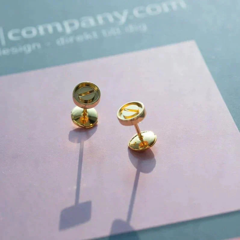 [AuraEcho]LOVE EARRINGS GOLD 10MM