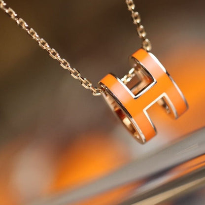 [AuraEcho]POP H PEDANT PINK GOLD