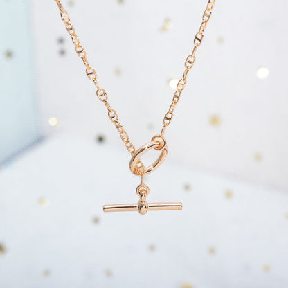 [AuraEcho]ECHAPPEE NECKLACE PINK GOLD
