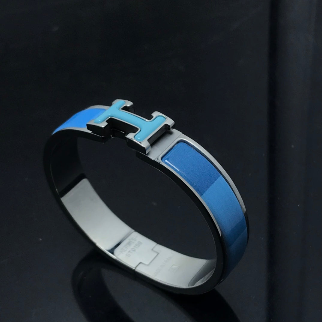 [AuraEcho]H BRACELET BLUE RAINBOW CERAMIC