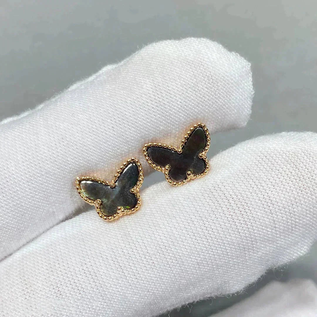 [AuraEcho]BUTTERFLY DARK MOP  EARRINGS
