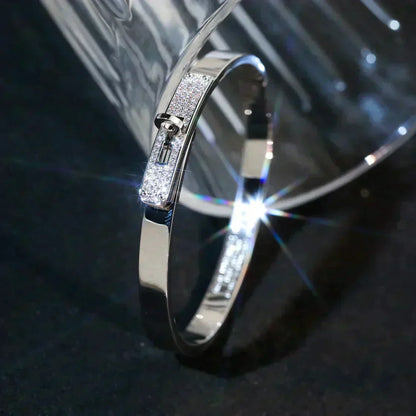 [AuraEcho]KELLY SILVER DIAMOND BRACELET