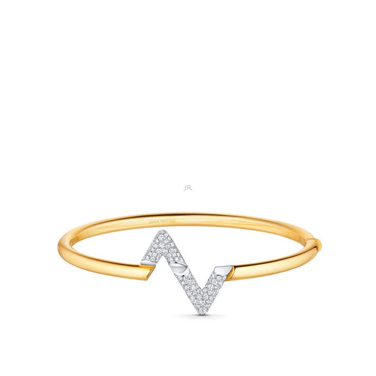 [AuraEcho]VOLTE UPSITE DOWN GOLD DIAMOND BRACELET