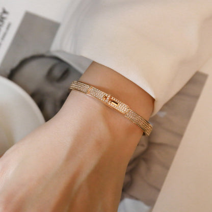 [AuraEcho]KELLY BRACELET DIAMOND PAVED
