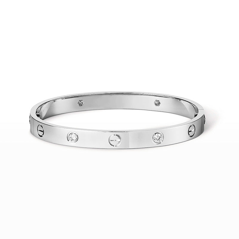 [AuraEcho]LOVE BRACELET 6.1MM 4 DIAMONDS