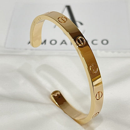[AuraEcho]LOVE BRACELET 6.1MM OPEN CUFF