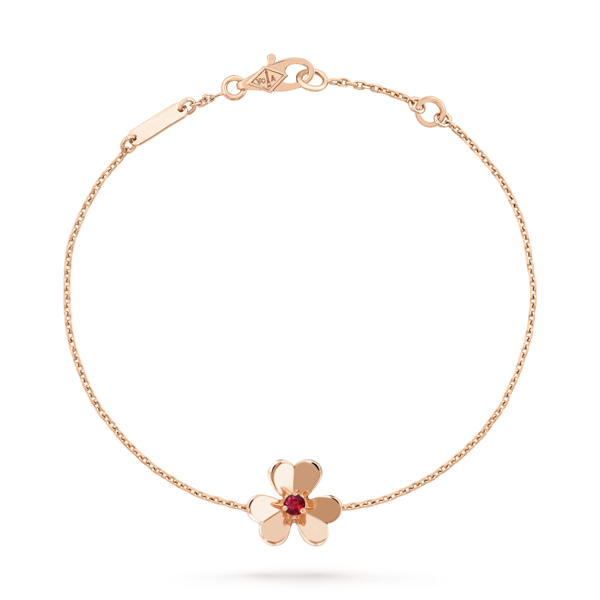 [AuraEcho]FRIVOLE GOLD FLOWER PINK MALACHITE BRACELET