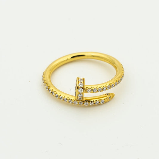 [AuraEcho]JUSTE RING 1.8MM GOLD DIAMONDS