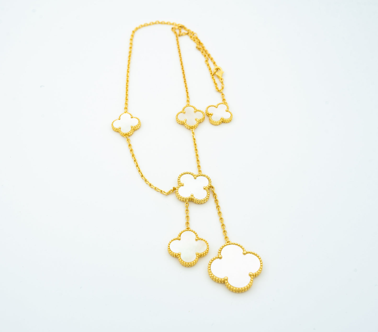 [AuraEcho]CLOVER MOTHER OF PEARL NECKLACE 6 MOTIF
