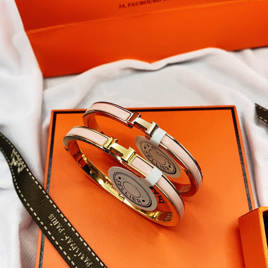 [AuraEcho]CLASSIC HM CLIC  PINK 8MM ENAMEL BRACELET