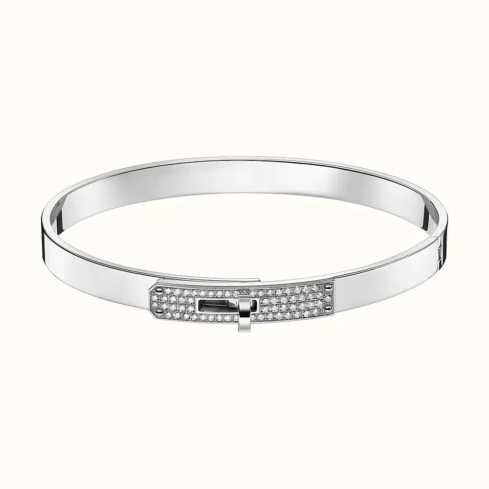 [AuraEcho]KELLY SILVER DIAMOND BRACELET