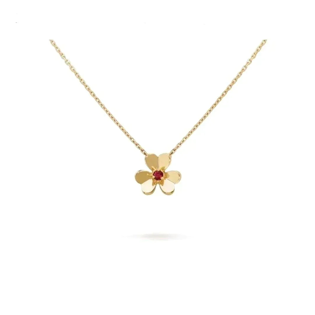 [AuraEcho]FRIVOLE GOLD FLOWER NECKLACE