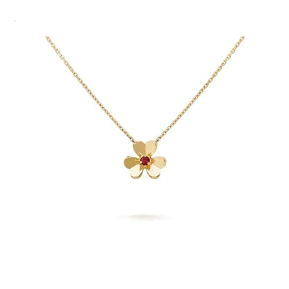 [AuraEcho]FRIVOLE GOLD FLOWER NECKLACE
