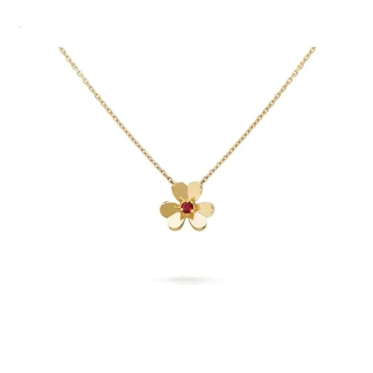 [AuraEcho]FRIVOLE GOLD FLOWER NECKLACE
