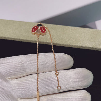 [AuraEcho]LUCKY SPRING 1 MOTIF PINK GOLD BRACELET